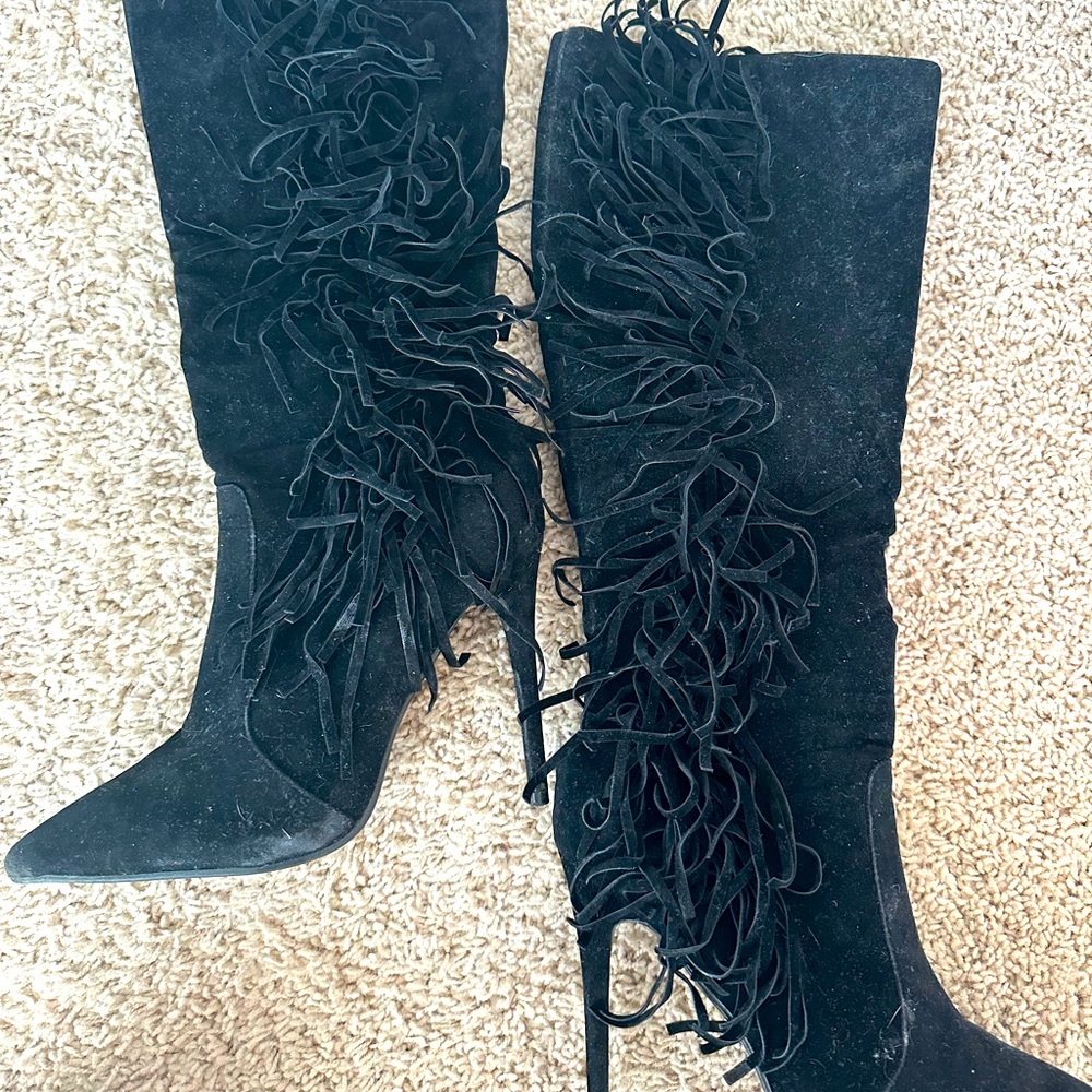 Tall fun Fringe Boots